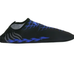 Zehentrenner & Sandalen|Sandalen & Zehentrenner*airjoy 2 Paar Neopren-Bade-Schuhe mit herausnehmbarer Innensohle Wasser-Schuhe mit farblichen Highlights 7654618 Schwarz/Blau oder Schwarz/Rot