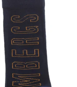 Strümpfe & Socken|Socken & Unterwäsche*BIKKEMBERGS 3 Paar Damen & Herren Tennis-Socken mit Marken Schriftzug Baumwoll-Strümpfe Weiß/Schwarz/Grau/Blau