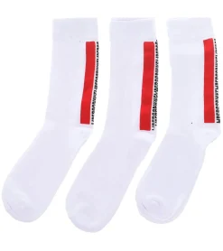 Strümpfe & Socken|Socken & Unterwäsche*BIKKEMBERGS 3 Paar Damen & Herren Tennis-Socken mit Marken Schriftzug Baumwoll-Strümpfe Weiß/Schwarz/Grau/Blau
