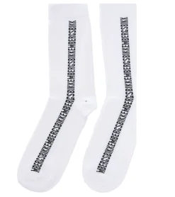 Strümpfe & Socken|Unterwäsche & Socken*BIKKEMBERGS 2 Paar Herren Baumwoll-Socken mit kleinem Markenschriftzug Strümpfe Sneaker-Socken Weiß/Schwarz/Rot