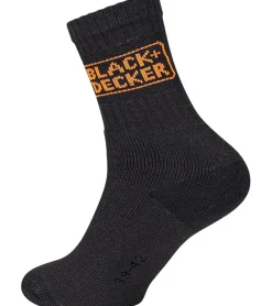 Strümpfe & Socken|Unterwäsche & Socken*BLACK+DECKER 3 Paar Herren Arbeits-Socken mit Cushion Terry Baumwoll-Socken Work-Socken OEKO-TEX Standard 100 BX/OBII/1/TEKE Anthrazit/Schwarz