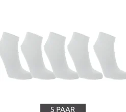 Strümpfe & Socken|Socken & Unterwäsche*CINQUE 5 Paar Sneaker-Socken schlichte Baumwoll-Socken Oeko-Tex 100 zertifiziert in , Weiß, Grau Schwarz