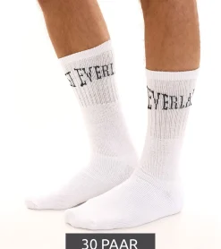 Strümpfe & Socken|Socken & Unterwäsche*EVERLAST 30 Paar Herren Sport-Socken mit Baumwollanteil Damen Socken Sparpack OEKO-TEX Standard EVL1TENX oder Schwarz Weiß