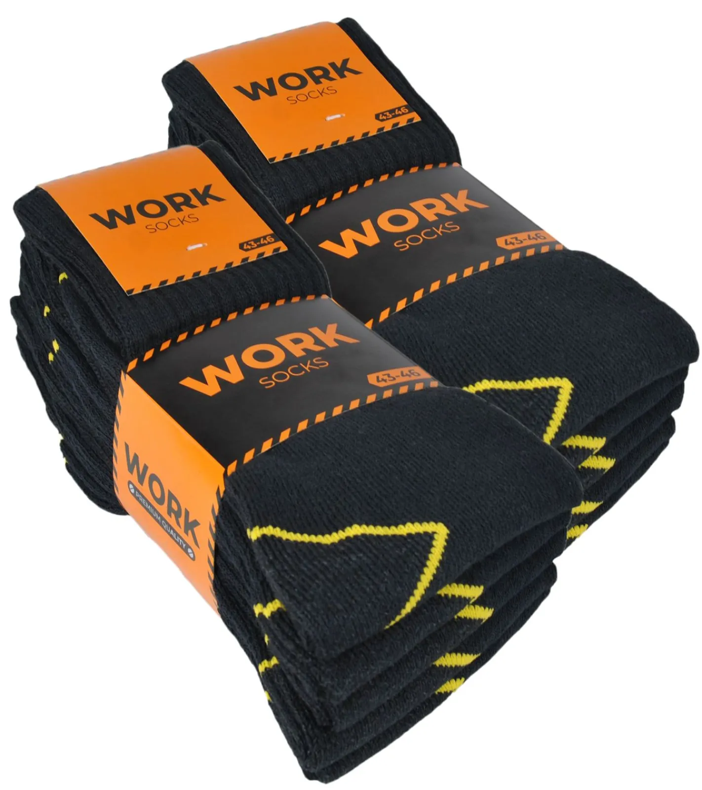Strümpfe & Socken|Socken & Unterwäsche*GRIPWOOL 30 Paar Arbeits-Strümpfe Baumwoll-Socken Work-Socken Sneaker-Socken oder Crew-Socken Schwarz lange Socken