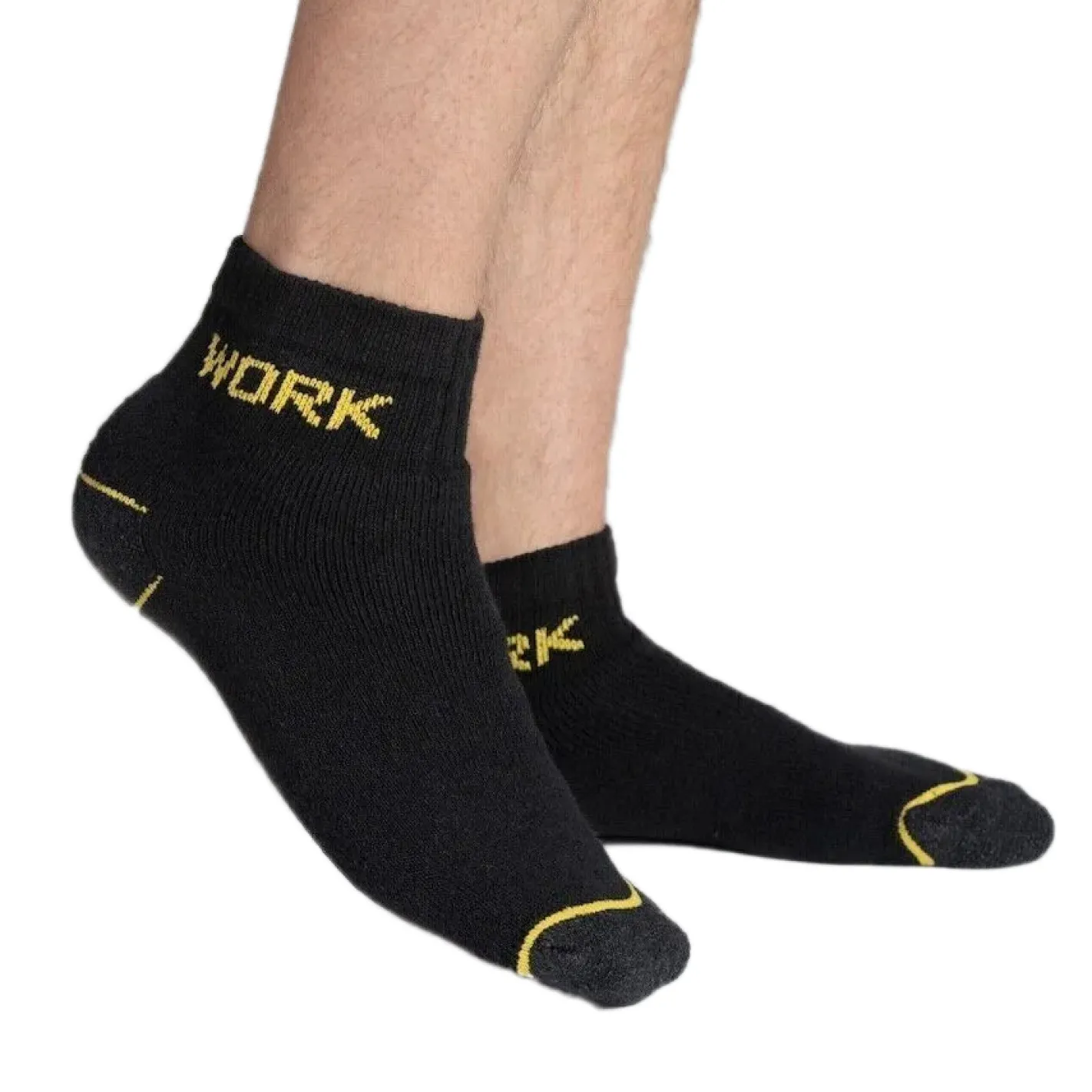 Strümpfe & Socken|Socken & Unterwäsche*GRIPWOOL 30 Paar Arbeits-Strümpfe Baumwoll-Socken Work-Socken Sneaker-Socken oder Crew-Socken Schwarz lange Socken
