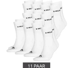Strümpfe & Socken|Sportausrüstung*Head 11 Paar All Sports Socken Damen und Herren Trainings-Socken Sport-Strümpfe 701236921 002 Weiß