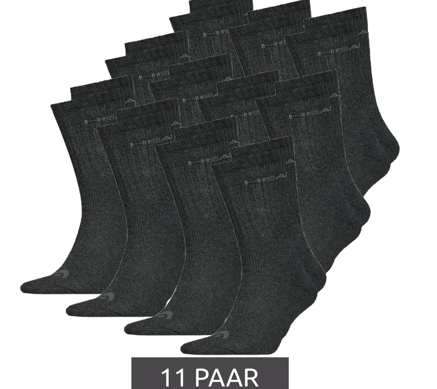 Strümpfe & Socken|Sportausrüstung*Head 33 Paar All Sports Socken Damen und Herren Trainings-Socken Sport-Strümpfe 701236921 in Schwarz, Blau, Grau, Weiß