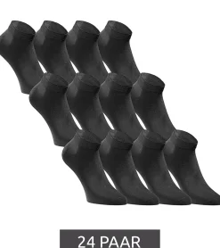 Strümpfe & Socken|Socken & Unterwäsche*Jack & Jones 24 Paar Short Sock Sneaker-Socken Sport-Strümpfe Baumwoll Quarter-Socken Sparpack 12260511 in Schwarz, Grau, Weiß oder im Mix