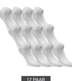 Strümpfe & Socken|Socken & Unterwäsche*Jack & Jones 12 Paar Short Sock Sneaker-Socken Sport-Strümpfe Baumwoll Quarter-Socken 12260511 Weiß