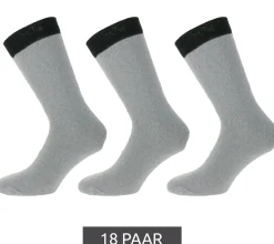 Strümpfe & Socken|Unterwäsche & Socken*MENS WORK SOCKS 18 Paar Arbeits-Socken Baumwoll-Socken Work-Socken lange Socken MWS-21002 Grau