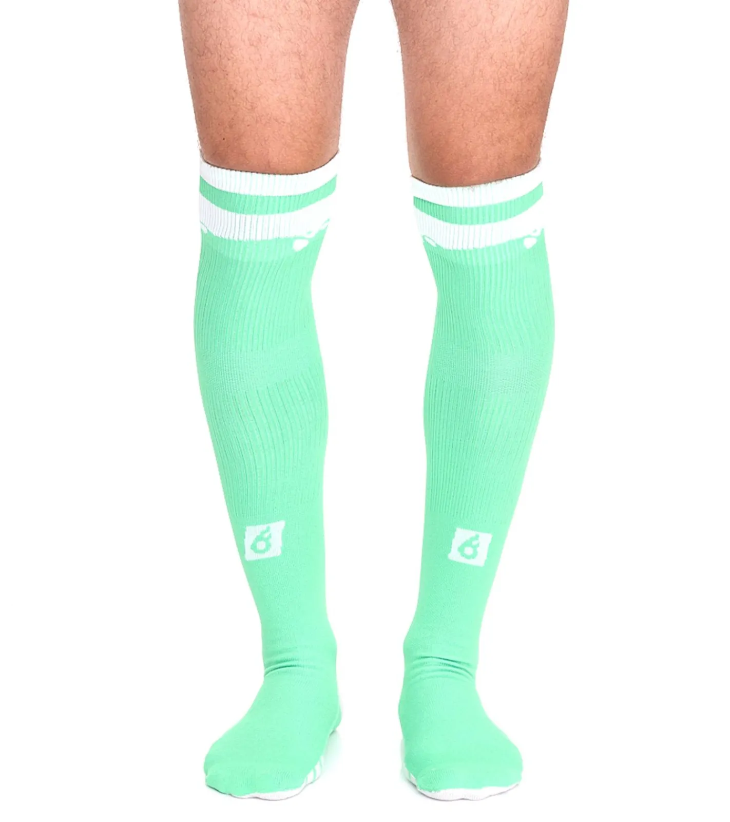 Strümpfe & Socken|Sportunterbekleidung*Outfitter 1 Paar OCEAN FABRICS Tahi Fußball-Stutzen Knie-Strümpfe für Damen und Herren klassische Sport-Socken OUT-U-3029-OTW in Orange oder Grün