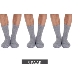 Strümpfe & Socken|Unterwäsche & Socken*primair socks. 3 Paar nachhaltige Arbeits-Socken Baumwoll-Socken lange Strick-Socken 53200-7003 Hellgrau/Dunkelgrau