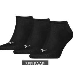 Strümpfe & Socken|Socken & Unterwäsche*PUMA 3 Paar Baumwoll-Socken schlichte Sneaker-Socken Kurz-Socken Strümpfe 261080001 300 043 Schwarz