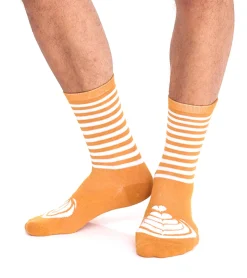 Strümpfe & Socken|Socken & Unterwäsche*TASTIQ 10 Paar Baumwoll-Socken mit Latte Macchiato-Print lange Strümpfe in stylischer Kaffeebecher-Geschenkbox TAS/1/CSX2/LAT Braun/Schwarz