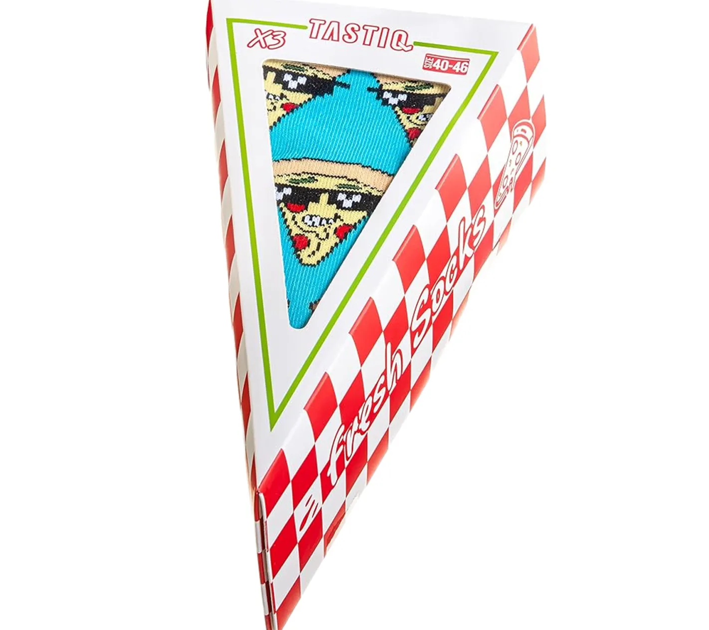 Strümpfe & Socken|Socken & Unterwäsche*TASTIQ 9 Paar Baumwoll-Socken mit Print lange Strümpfe in stylischer Geschenkbox Tas/1/CSX3 mit oder Donut Print Pizza