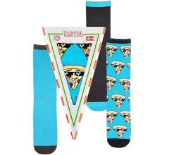 Strümpfe & Socken|Socken & Unterwäsche*TASTIQ 9 Paar Baumwoll-Socken mit Print lange Strümpfe in stylischer Geschenkbox Tas/1/CSX3 mit oder Donut Print Pizza