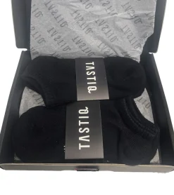 Strümpfe & Socken|Socken & Unterwäsche*TASTIQ 6 Paar Sneaker-Socken schlichte Baumwoll-Socken in Geschenkbox Sport-Socken Schwarz