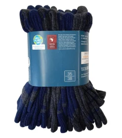 Strümpfe & Socken|Kinder-Unterwäsche*TRUE style 8 Paar Baumwoll-Strümpfe mit Komfortbund nachhaltige Business-Socken im Crew-Style verschiedene Muster Navy/Grau