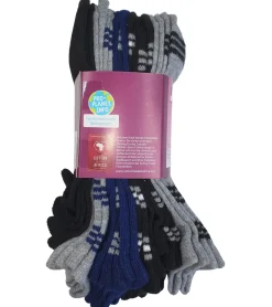 Strümpfe & Socken|Kinder-Unterwäsche*TRUE style 24 Paar Baumwoll-Strümpfe mit Komfortbund nachhaltige Sneaker-Socken mit verschiedenen Mustern Pink, Blau oder Schwarz Schwarz/Grau/Blau