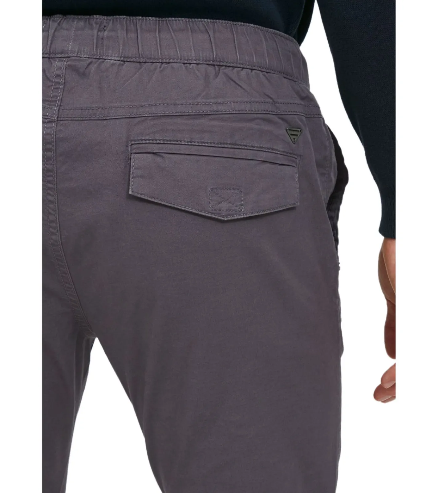 Jogginghosen & Fitnessmode|Jeans & Hosen*11 PROJECT Lounes Herren Stoff-Hose im Jogger-Look Chino-Hose aus Baumwolle 21300795-ME Blau, oder Schwarz Grau