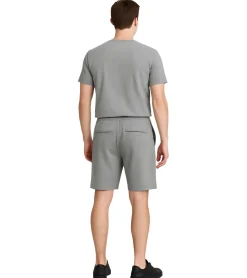Große Größen|Shorts & Bermudas*11 PROJECT Palamo Herren Sweat-Bermuda Freizeit Bermuda im Chino-Style 20716141 200275 Grau
