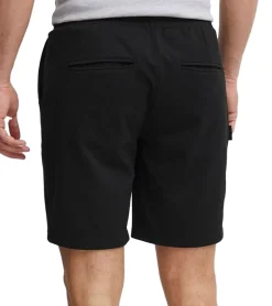 Große Größen|Shorts & Bermudas*11 PROJECT Palamo Herren Sweat-Bermuda Freizeit Bermuda im Chino-Style 20716141 194007 Schwarz