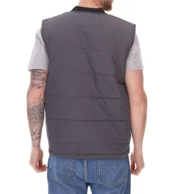 Jacken & Mäntel*11 PROJECT PURlle Herren Puffer-Weste mit Steppung Lifestyle-Weste 20715253-ME Grau, Dunkelgrün, Dunkelblau oder Schwarz