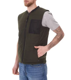 Jacken & Mäntel*11 PROJECT PURlle Herren Puffer-Weste mit Steppung Lifestyle-Weste 20715253-ME Grau, Dunkelgrün, Dunkelblau oder Schwarz