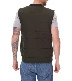 Jacken & Mäntel*11 PROJECT PURlle Herren Puffer-Weste mit Steppung Lifestyle-Weste 20715253 ME 190509 Dunkelgrün