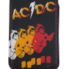 Rucksäcke & Taschen*BioworldMerch ACDC MP3-Player-Hülle Hard-Rock-Band Schutz-Case mit Print und Prägung Musik-Player iPod-Player 11x7x1,5 cm Schwarz/Rot/Gelb/Weiß