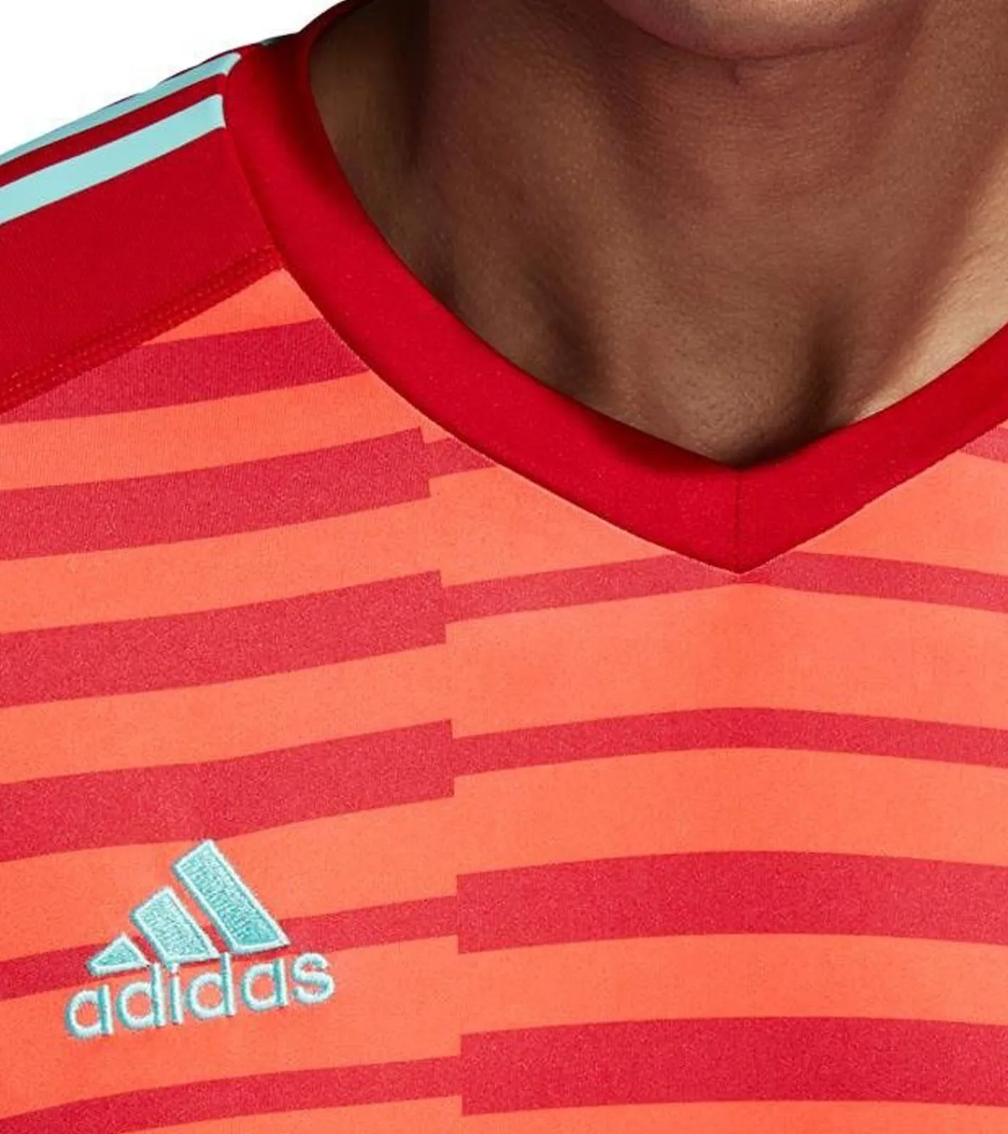 T-Shirts & Tank Tops|Sportoberbekleidung*adidas AdiPro 18 Herren Torwart-Trikot nachhaltiges Langarm Sport-Shirt Fitness-Pullover CY8478 Rot/Orange