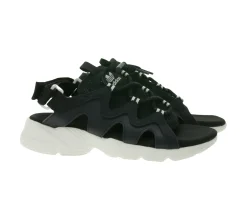 Zehentrenner & Sandalen*adidas Astir Sndl Damen Sandalen mit Klettverschluss Sommer-Schuhe mit Schnellschnürsystem HP9569 Schwarz/Weiß