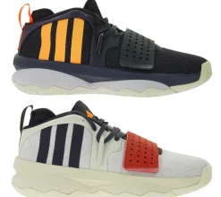 Hallenschuhe|Ballsport*adidas Dame 8 EXTPLY Basketball-Schuhe Damian Lillard Style mit TPU Propulsion Plate Sneaker Hallen-Schuhe Navy/Orange oder Weiß/Blau