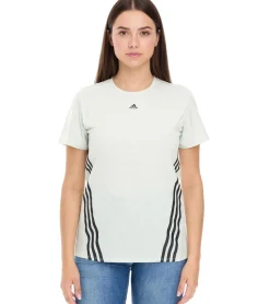 Tops & T-Shirts*adidas Damen nachhaltiges Sport-Shirt Rundhals-Shirt Fitness-Shirt Sport-Oberteil Kurzarm-Shirt HK6976 Grün/Schwarz