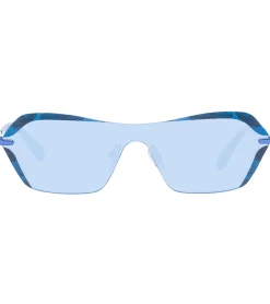Sonnenbrillen*adidas Damen Sonnenbrille verspiegelte Strand-Brille mit rechteckigen Gläsern 100% UVA & UVB Schutz Filterkategorie 2 Urlaubs-Brille EW3508 Blau