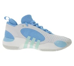 Hallenschuhe|Ballsport*adidas D.O.N. Issue 5 Basketball-Schuhe Donovan Mitchell Style mit rutschfester Außensohle Hallen-Schuhe IE7798 Weiß/Blau