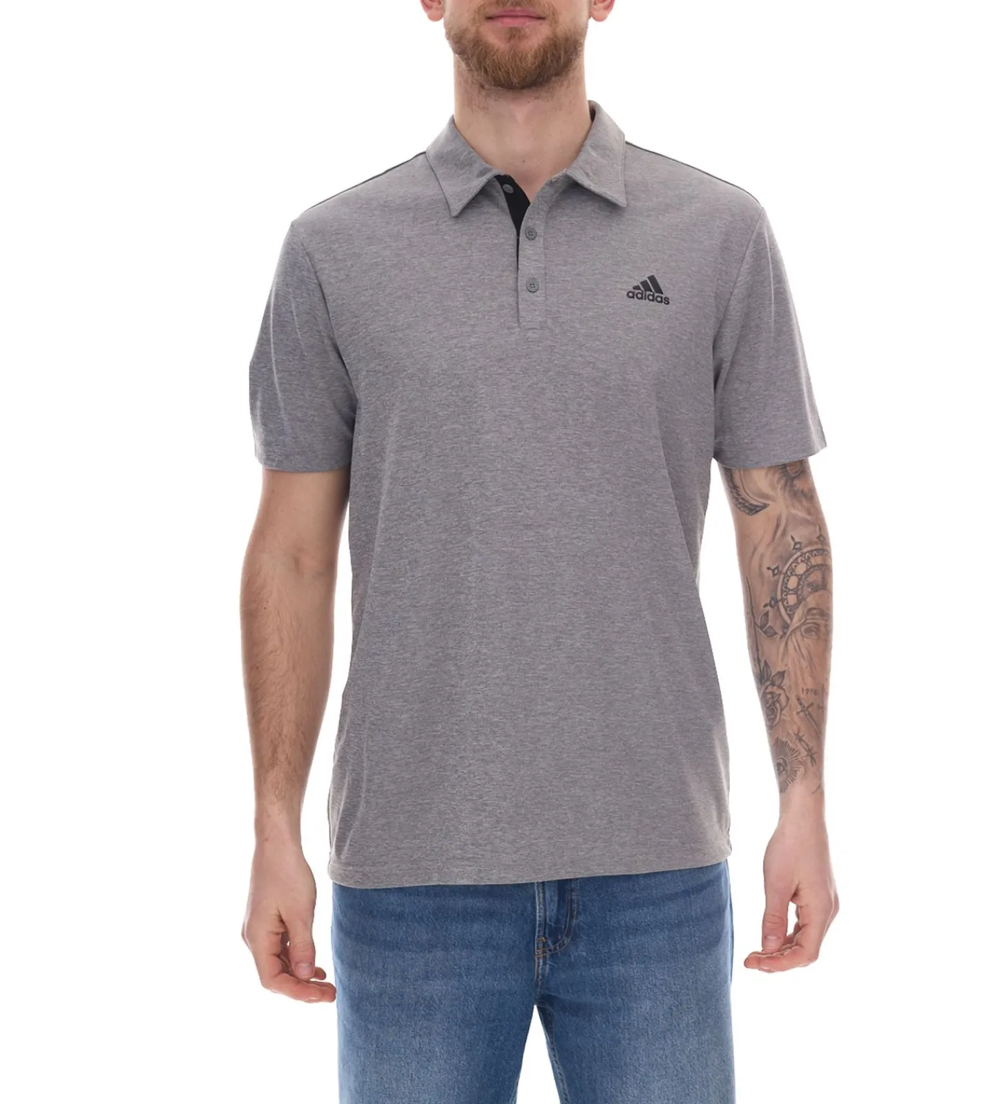 Jogginghosen & Fitnessmode|Hemden & Poloshirts*adidas Drive Polo oder Drive Polo Heather Herren Polo-Shirt mit AeroReady nachhaltiges Sport Golf-Hemd in Grau, Blau, Schwarz