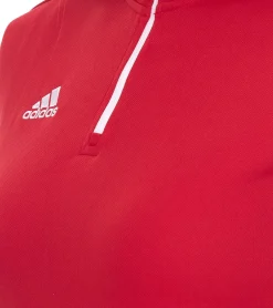 Sportoberbekleidung|Fitnessmode & Jogginghosen*adidas Entrada 22 Damen nachhaltiger Sport-Pullover Trainings-Shirt mit AEROREADY Technologie Troyer-Pullover Langarm-Shirt Rot, Schwarz oder Dunkelblau