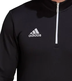 Sportoberbekleidung|Jogginghosen & Fitnessmode*adidas Entrada 22 Halfzip Herren Trainings-Pullover nachhaltiges Sport-Shirt mit AEROREADY Technologie H57544 Schwarz