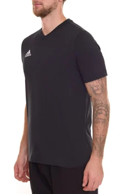 T-Shirts & Tank Tops*adidas Entrada 22 Herren T-Shirt nachhaltiges Baumwoll-Shirt mit V-Ausschnitt HC0448 Schwarz