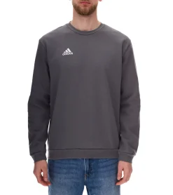 Pullover & Sweater|Sportoberbekleidung*adidas Entrada 22 SW-Top Herren Rundhals-Pullover nachhaltiger Herren Baumwoll-Sweater Sweatshirt H57479 Grau