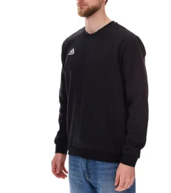 Pullover & Sweater|Sportoberbekleidung*adidas Entrada 22 SW-Top Herren Rundhals-Pullover nachhaltiger Herren Baumwoll-Sweater Sweatshirt H57478 Schwarz