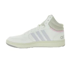 Sneaker & Turnschuhe*adidas Hoops 3.0 Damen Mid-Sneaker Basketball-Schuhe im Vintage-Stil Schnür-Schuhe GZ4560 Weiß/Rosa