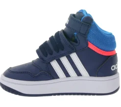 Turnschuhe*adidas Hoops Mid 3.0 AC Kinder Turnschuhe Retro Kleinkinder-Sneaker für Mädchen und Jungen Baby-Schuhe GW0406 Dunkelblau
