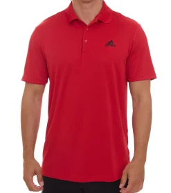 Sportoberbekleidung|Hemden & Poloshirts*adidas Performance Primegreen Herren Polo-Shirt in Pique-Qualität Golf-Hemd GQ3135 Rot