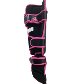 Sportausrüstung|Boxsport- & Sparring-Ausrüstung*adidas Schienbeinschoner mit Spannschutz für Kickboxen, Karate, Taekwondo und MMA Kampfsport-Ausrüstung aus Baumwolle Sport-Zubehör adiGSS012SMU Schwarz/Pink