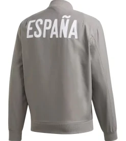 Jacken & Mäntel*adidas Spanien Saisonal Spezial Herren Trainings-Jacke im College-Style Übergangs-Jacke FR6675 Grau