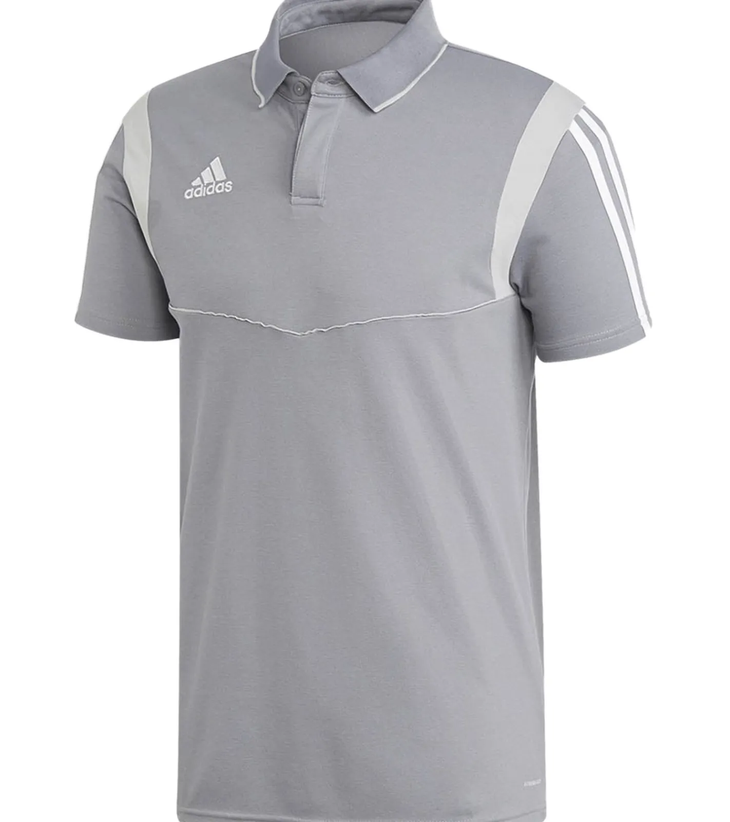 T-Shirts & Tank Tops|Jogginghosen & Fitnessmode*adidas Tiro 19 nachhaltiges Polo-Shirt für Herren mit Baumwollanteil Alltags-Shirt Kurzarm-Oberteil DW4736 Grau