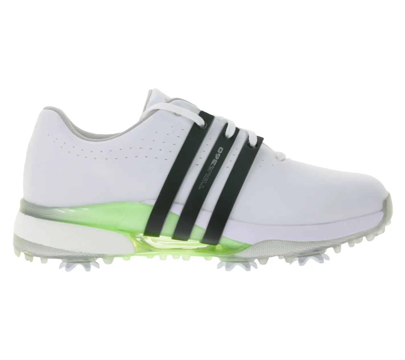 Golfschuhe*adidas Tour360 24 Damen Golf-Schuhe mit Torsion-Bridge Sport-Schuhe mit Lightstrike-Dämpfung und Boost-Ferse IF0259 Weiß/Schwarz/Grün