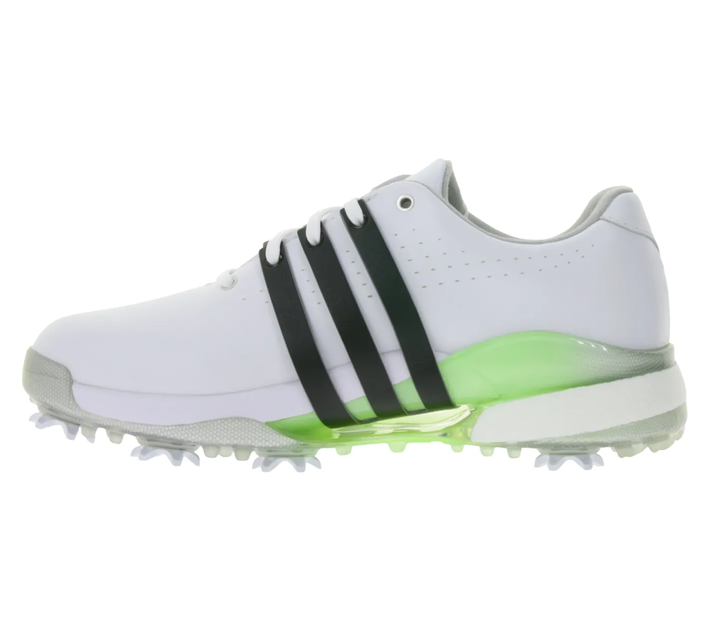Golfschuhe*adidas Tour360 24 Damen Golf-Schuhe mit Torsion-Bridge Sport-Schuhe mit Lightstrike-Dämpfung und Boost-Ferse IF0259 Weiß/Schwarz/Grün